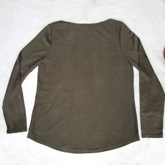 CHICO'S Bateau-Neck Shirttail-Hem Pullover Sweater NWT - Picture 5 of 11